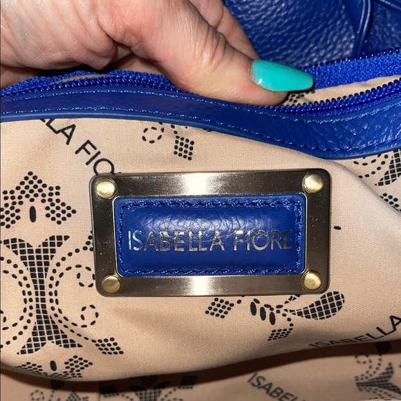 Blue Leather Women's Bag Isabella fiore - Picture 14 of 16